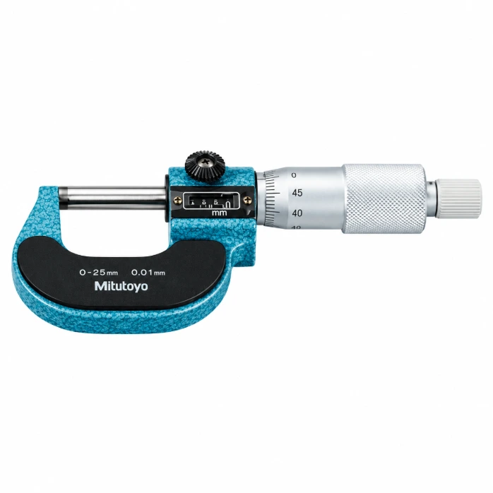 MITUTOYO Micrómetro de contador, rango de medición 0–25 mm, 0,01 mm