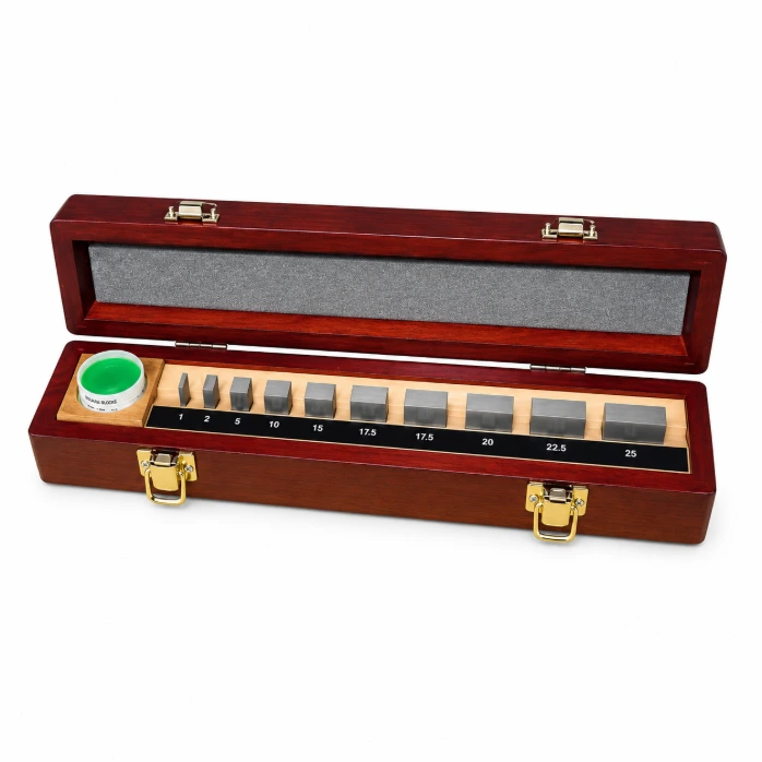 MITUTOYO Set calas patrón paral., cerámica, 10 uds., 2,5-25 mm, clase tol. 0