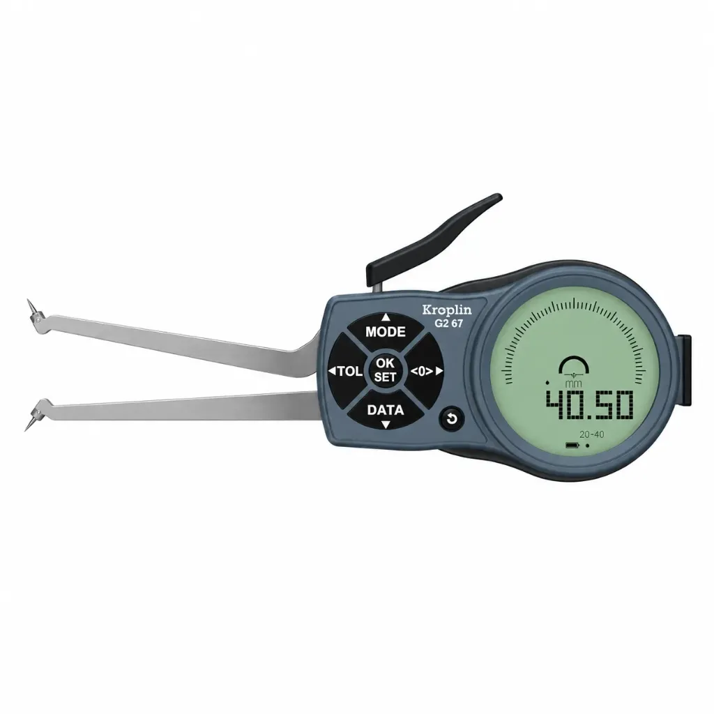 KROEPLIN Electronic measuring gauge for internal measurement of undercuts